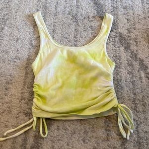 Hollister cinch tie-dye tank top